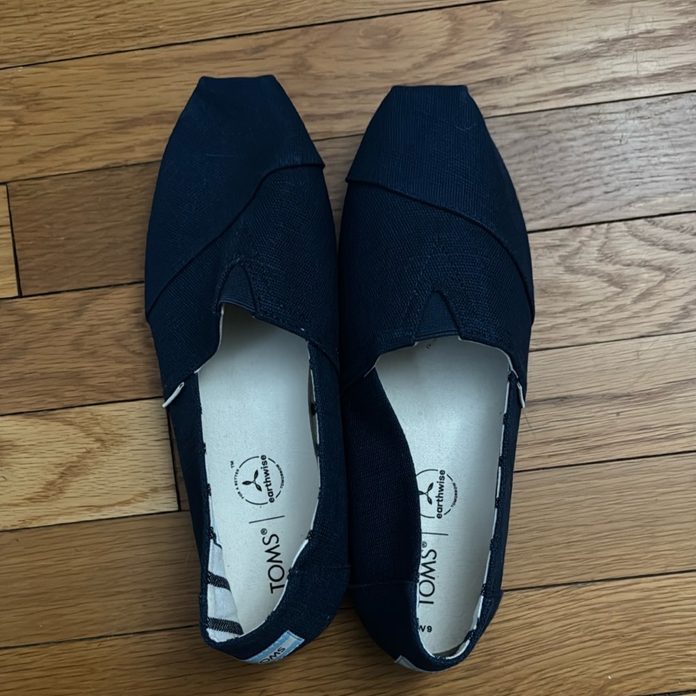 TOMS Navy Casual Slip-Ons
